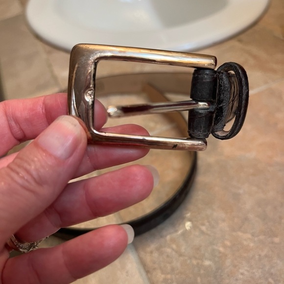 WCM NEW YORK Italian Calfskin croc embossed size medium women's Brn leather EUC - Picture 15 of 16